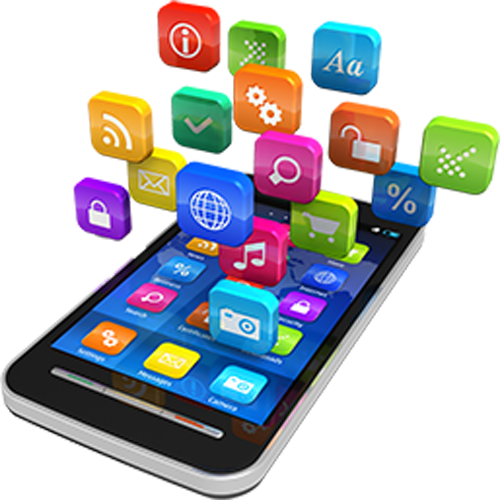 На малюнку зображено телефон який лежить екраном догори